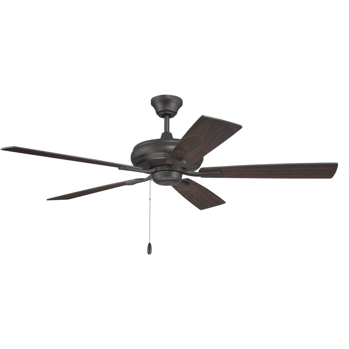 Craftmade ECF52CBZ5CBZWLN Eos 52 inch Classic Bronze with Classic BronzeWalnut Blades Ceiling Fan