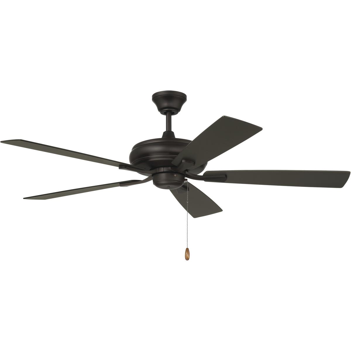 Craftmade ECF52ESP5ESPWLN Eos 52 inch Espresso with EspressoWalnut Blades Ceiling Fan Blades Included Contractor Fan