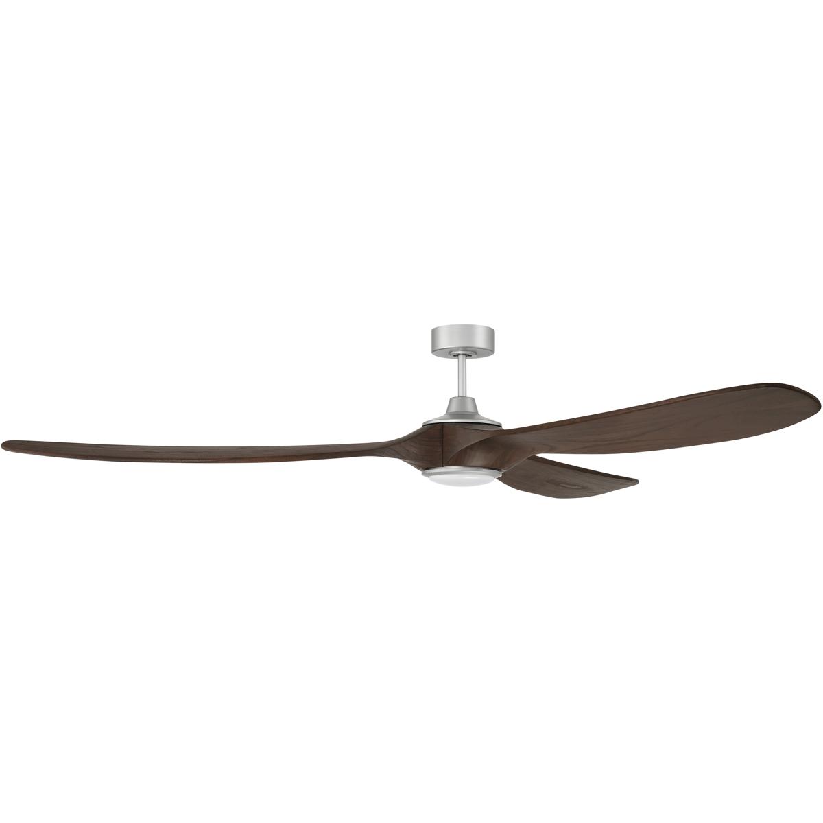 Craftmade EVY84PN3 Envy 84 inch Painted Nickel with Dark Cedar Blades Ceiling Fan