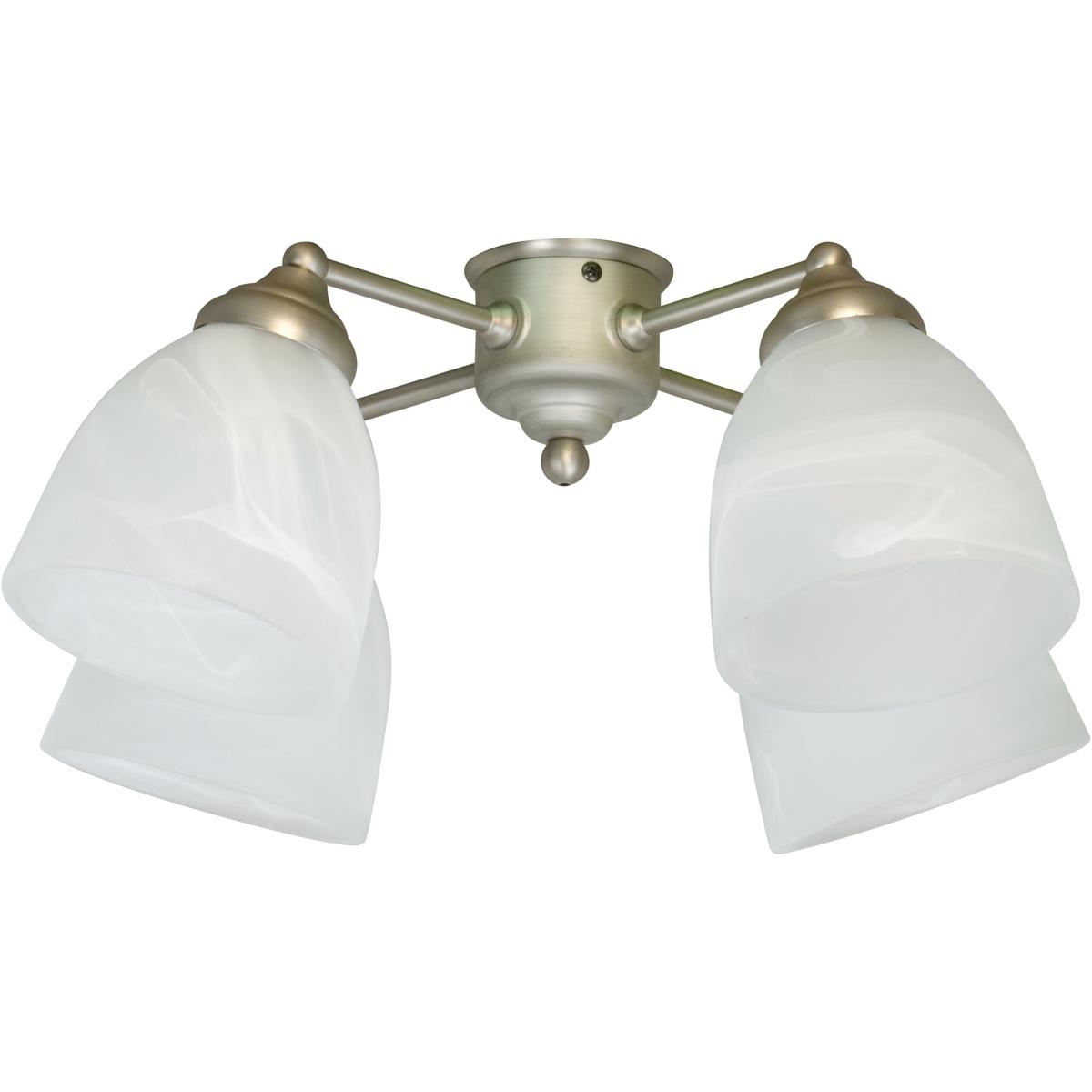 Craftmade LK401-W-LED Universal LED White Fan Light Kit, Bell