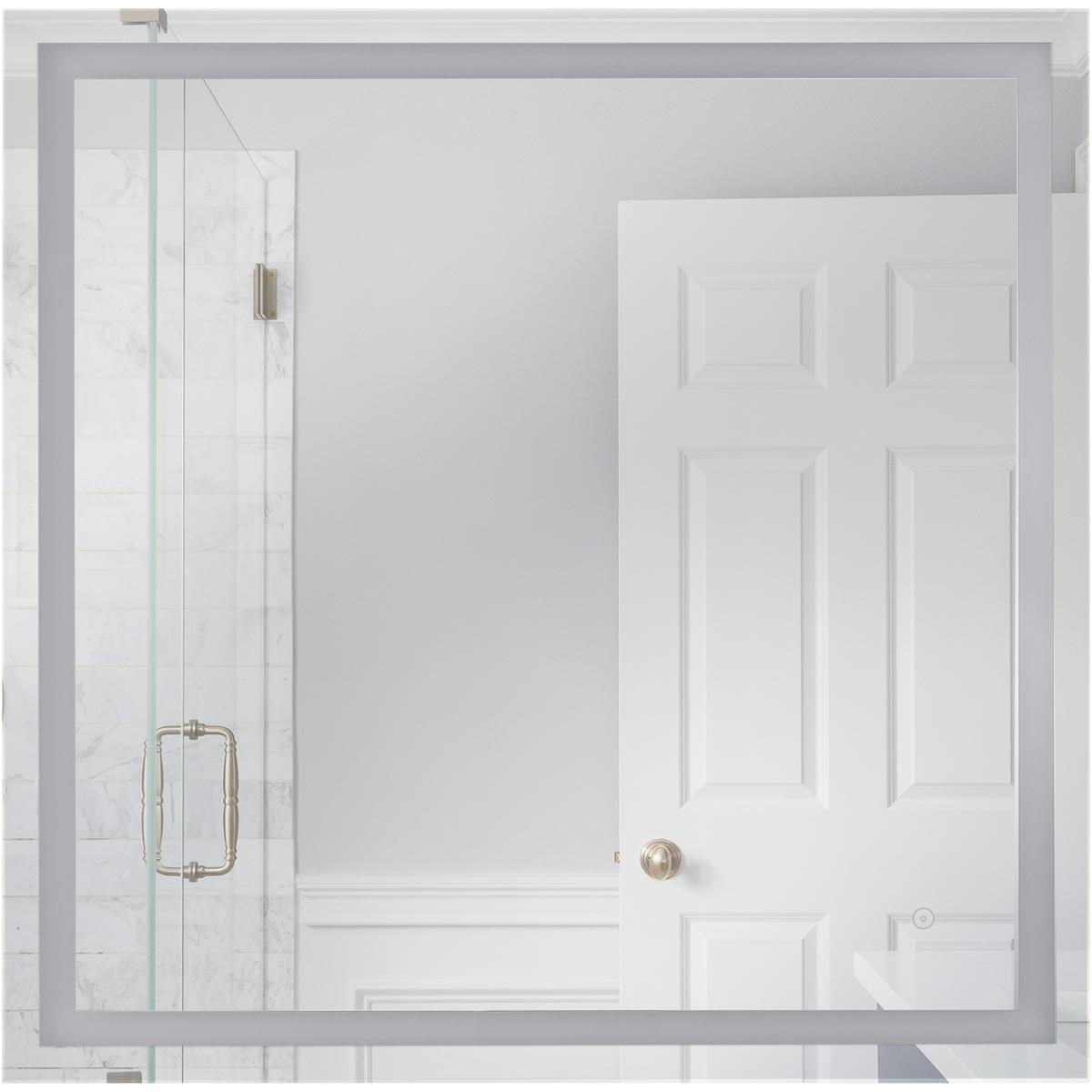 Craftmade MIR3610SQW3C Dwight 36 X 36 inch White Illuminated Mirror