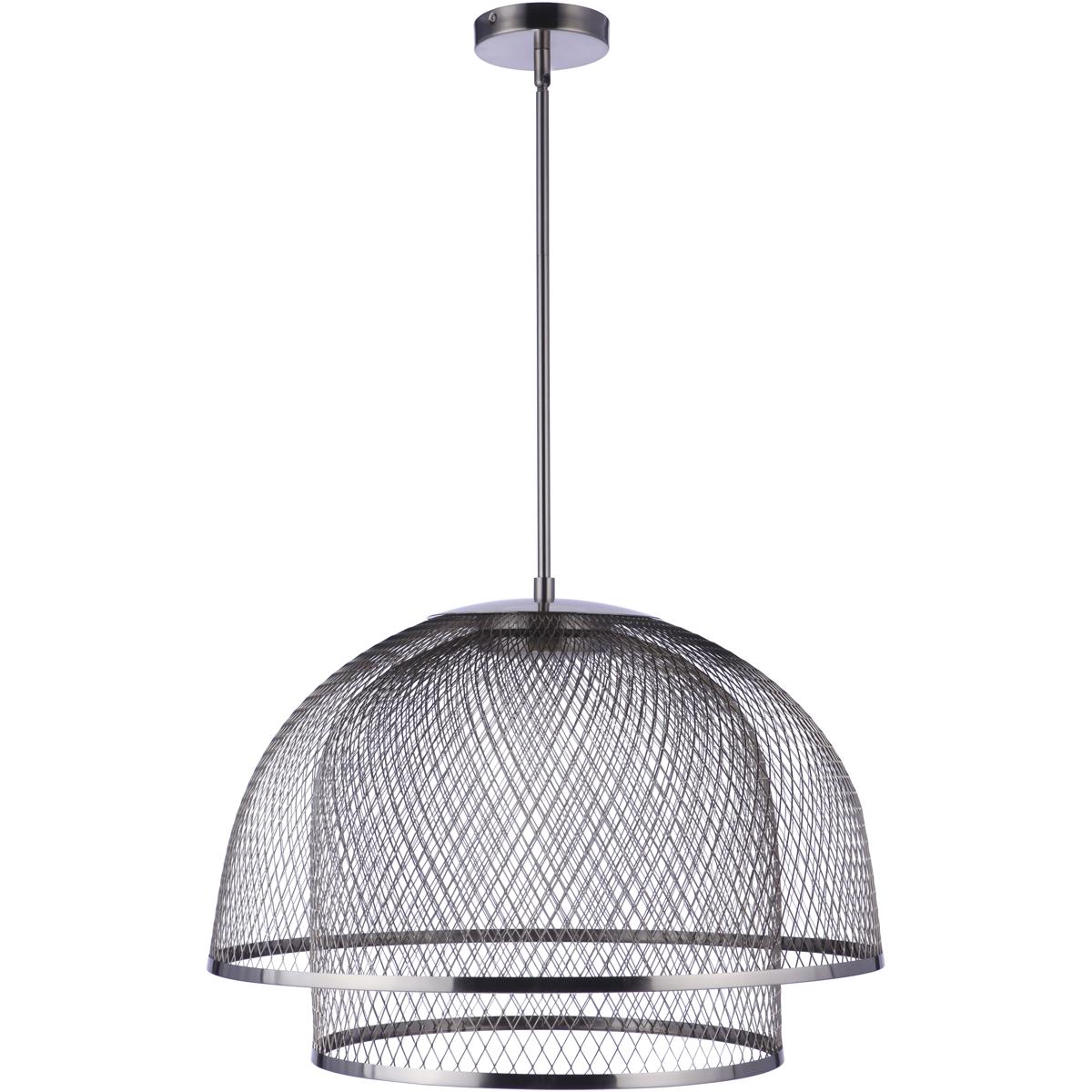Craftmade P1006BNK-LED Sculptural Statement LED 24.25 inch Brushed Polished Nickel Pendant Ceiling Light