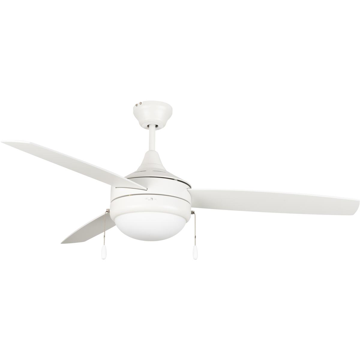 White 52"Ceiling Fan from the Phaze 3 Collection