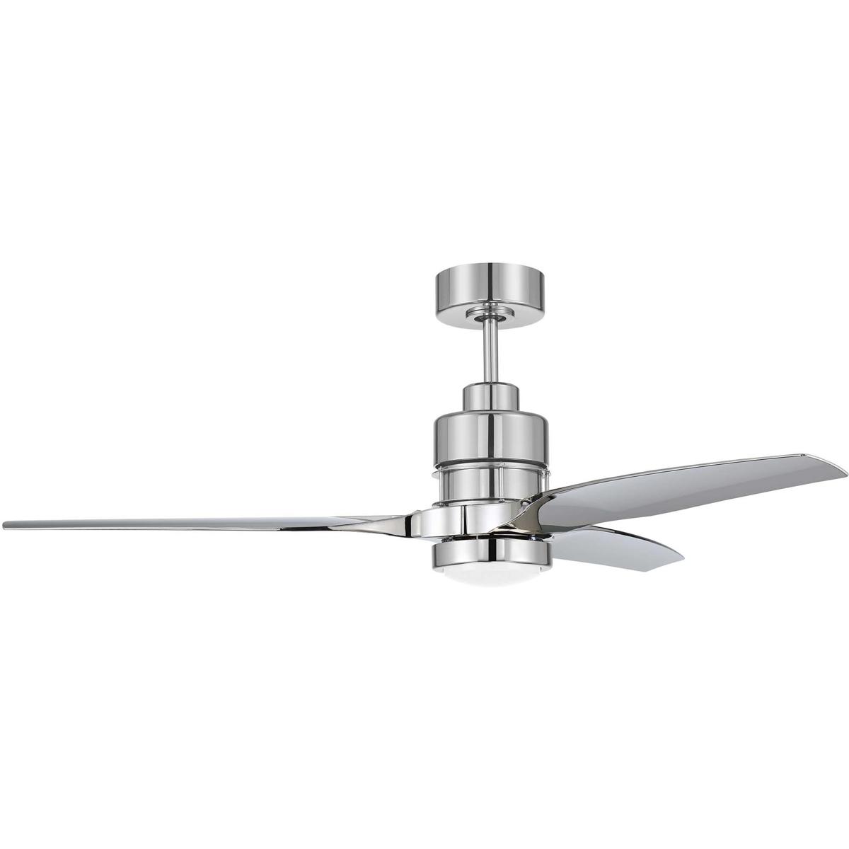 Craftmade SONWF52PLN3-PLNP Sonnet 52 inch Polished Nickel Ceiling Fan, Blades Included