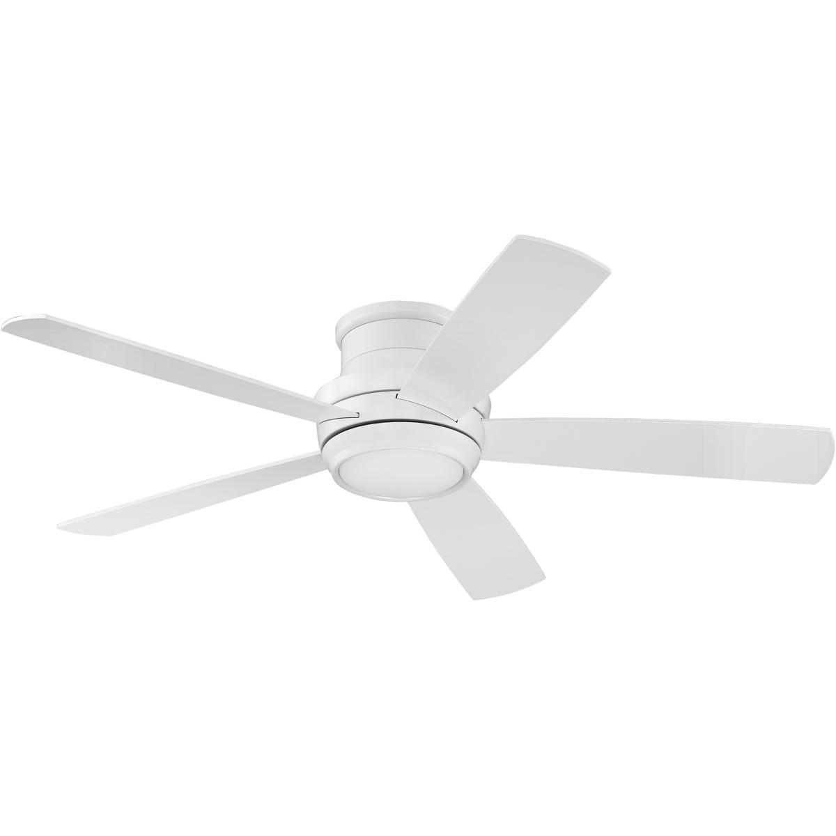 Craftmade TMPH52W5 Tempo Hugger 52 inch White with WhiteWhite Blades Ceiling Fan