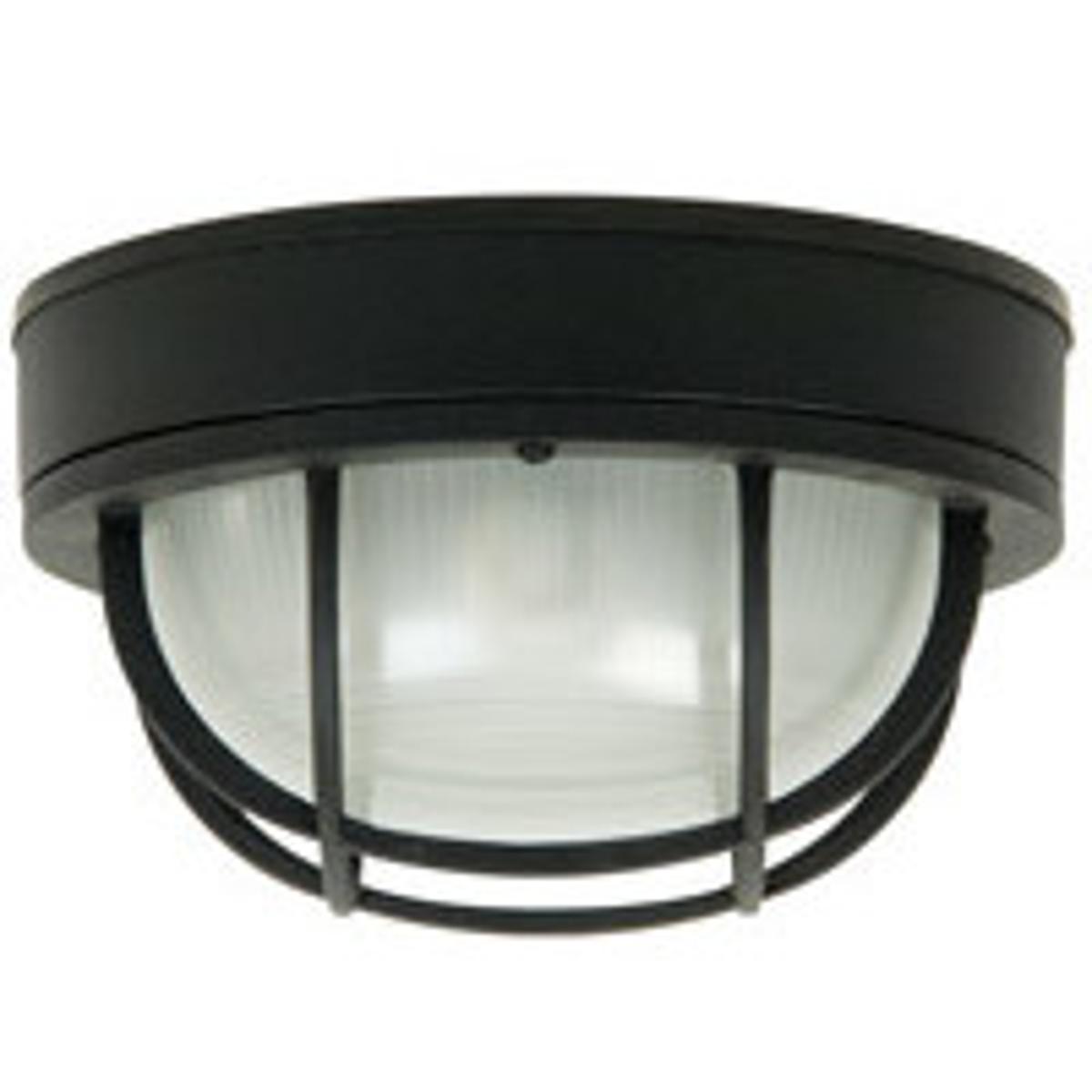 Craftmade Z395-TB Bulkheads 1 Light 10 inch Textured Black Outdoor Flushmount in Textured Matte Black, Large
