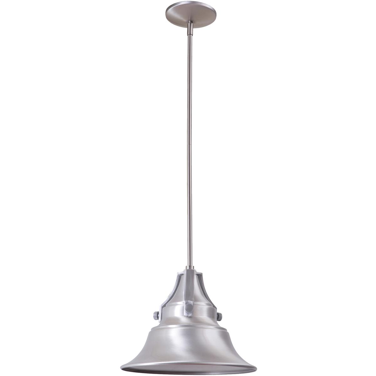 Craftmade Z4411-SA Union 1 Light 12 inch Satin Aluminum Outdoor Pendant, Medium