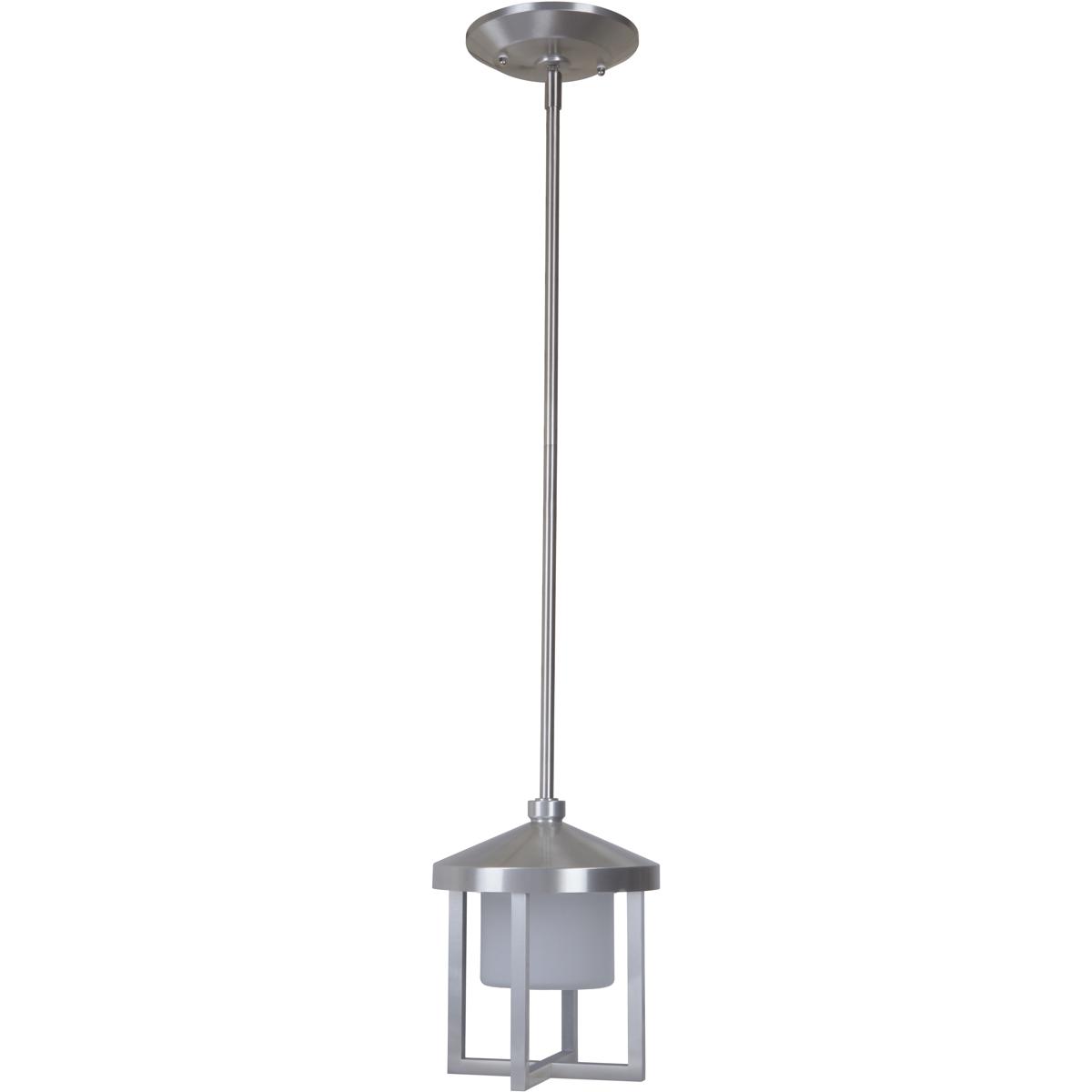 Craftmade Z9211-SA-LED Alta LED 7.5 inch Satin Aluminum Outdoor Pendant, Medium