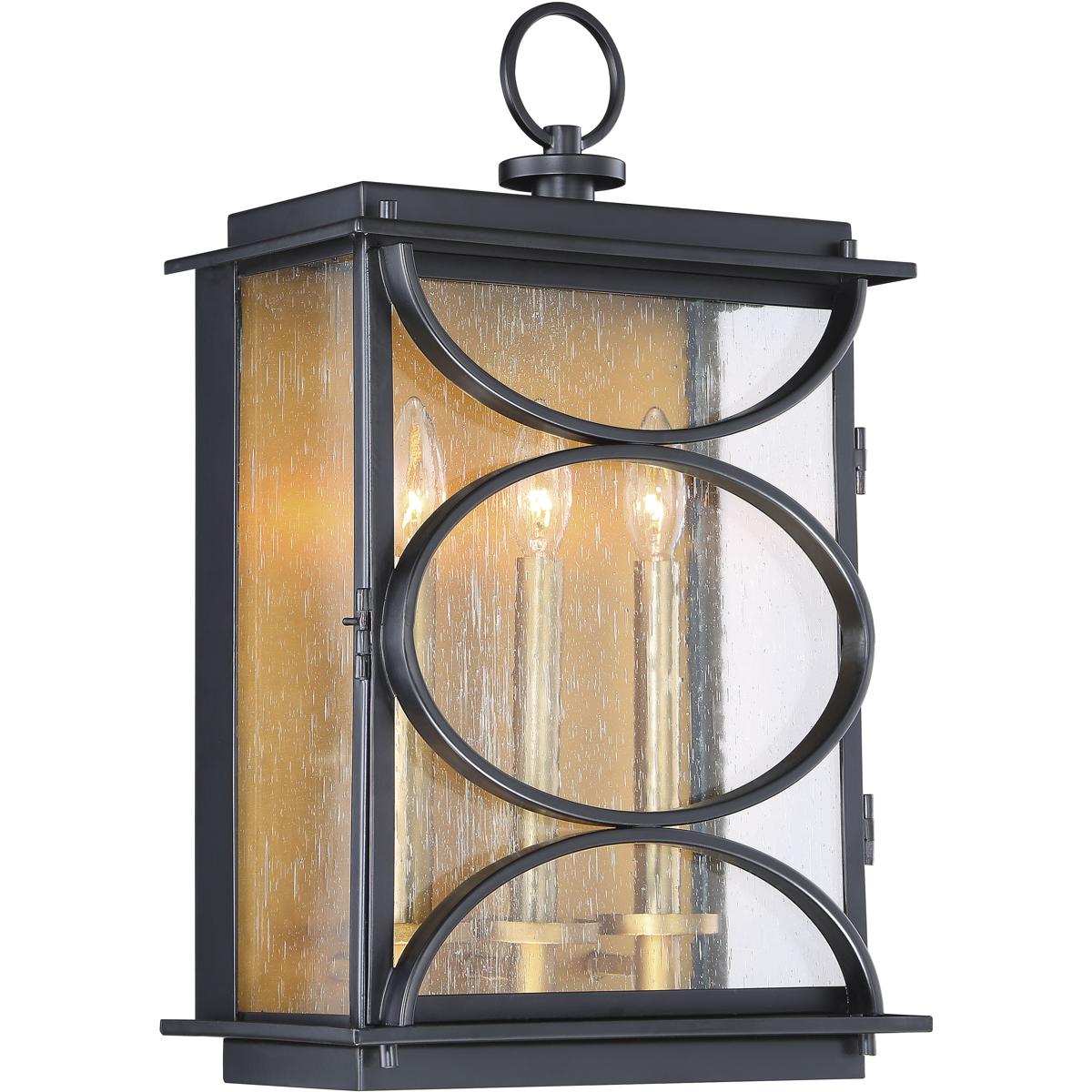 Craftmade ZA1922-MNPAB Hamilton 3 Light 20 inch Midnight/Patina Aged Brass Outdoor Wall Mount