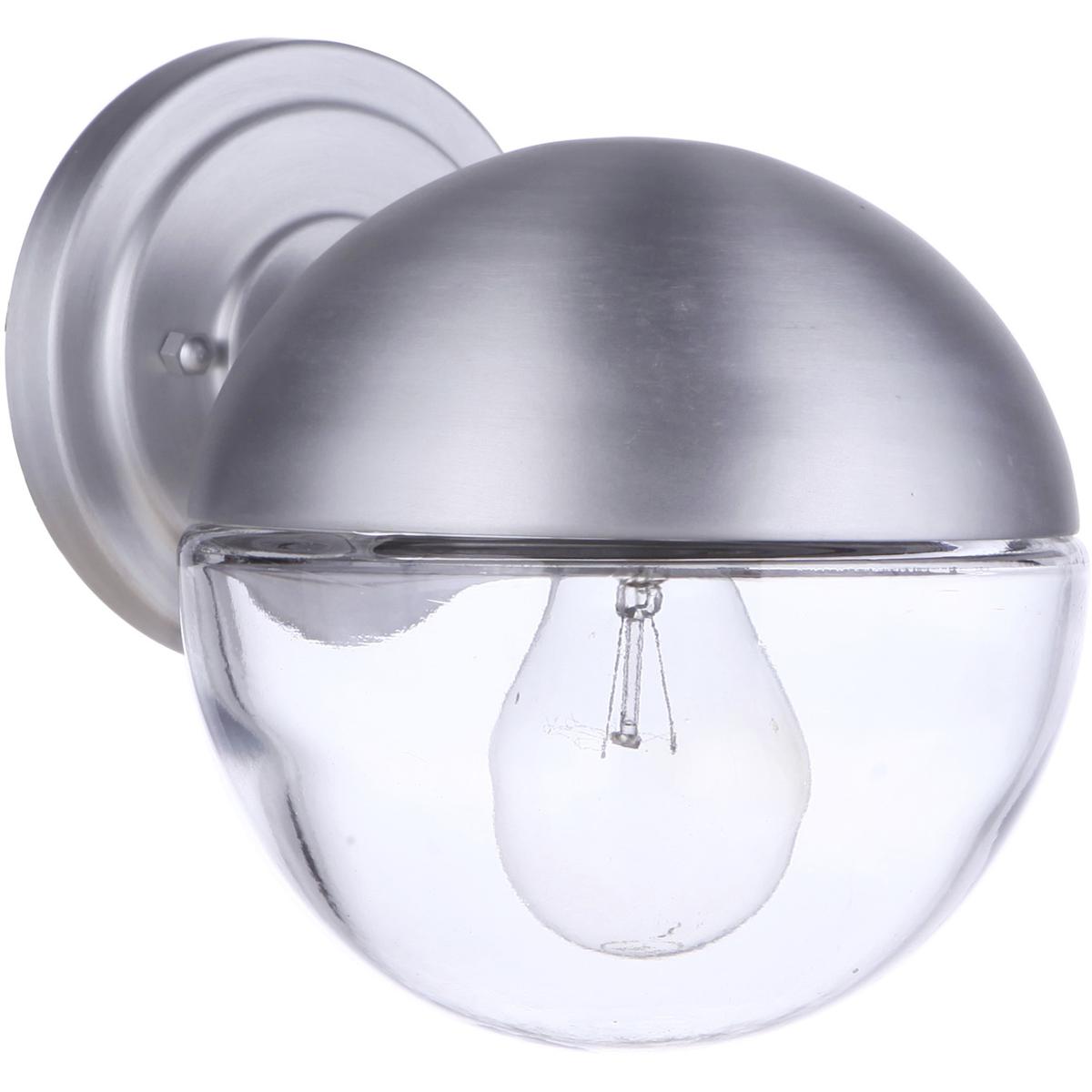 Craftmade ZA3404-SA Evie Outdoor Wall Mount in Satin Aluminum, Small