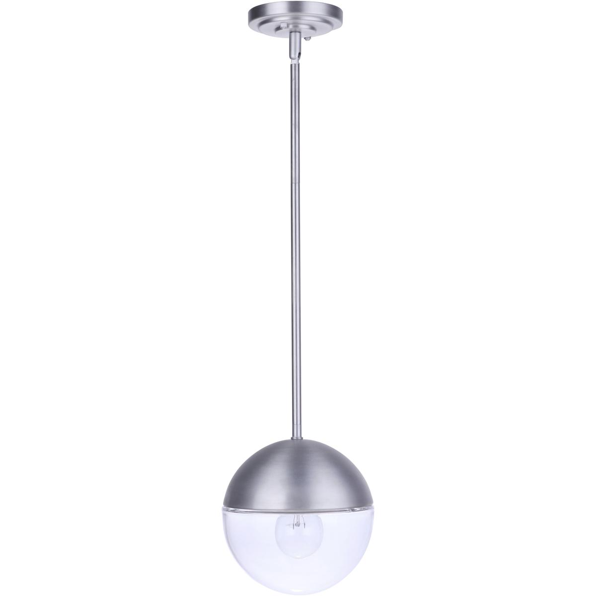 Craftmade ZA3411-SA Evie 1 Light 7.5 inch Satin Aluminum Outdoor Pendant