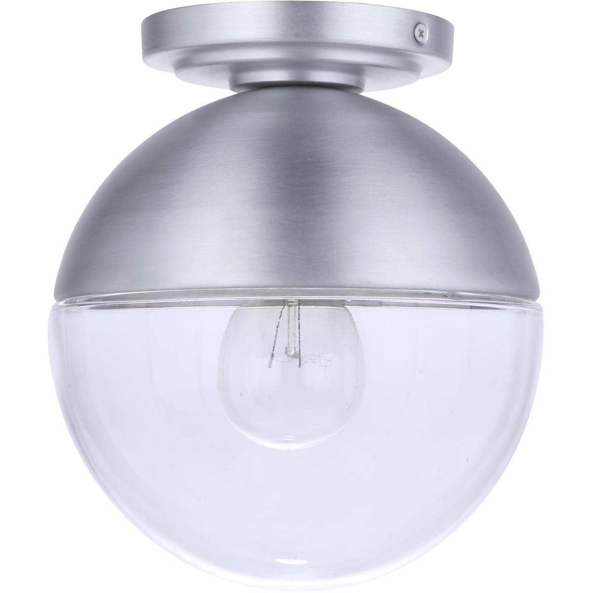 Craftmade ZA3417-SA Evie 1 Light 7.5 inch Satin Aluminum Outdoor Flushmount