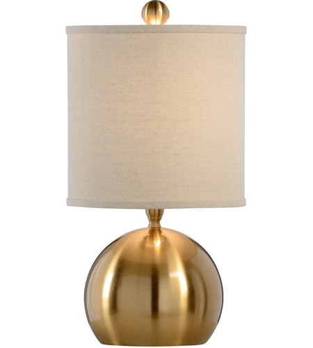 Brushed Brass Table Lamp Portable Light, Small Brass Table Lamp