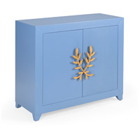 Chelsea House 384742 Claire Bell Cornflower Blue/Gold Leaf Cabinet thumb