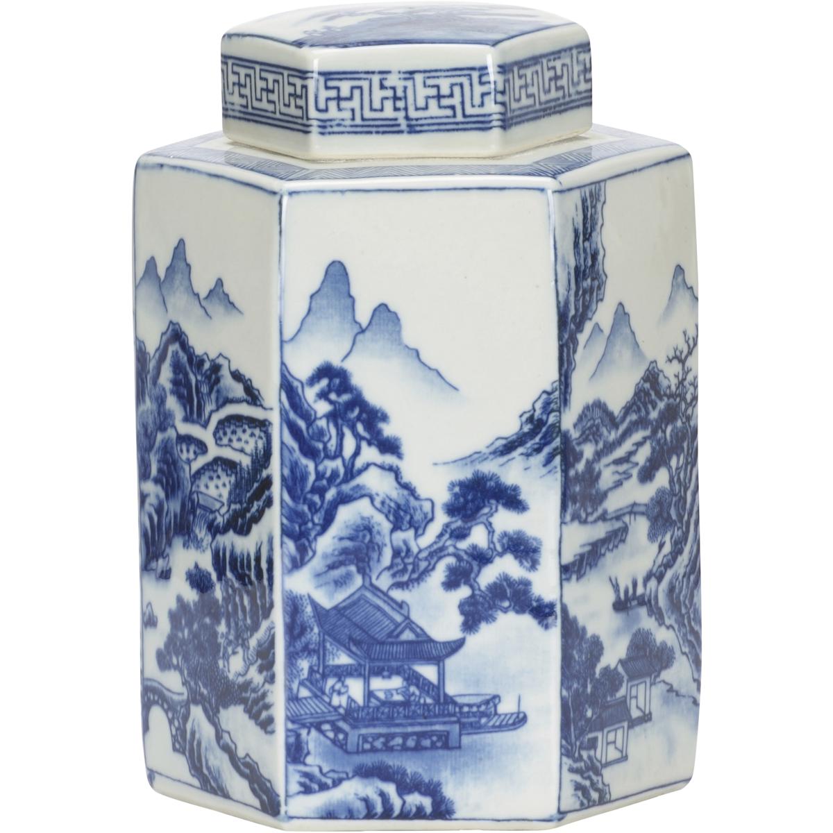Chelsea House 370165 Shan 8 X 5.5 inch Ginger Jar