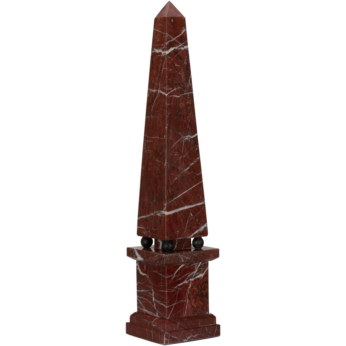 Chelsea House 370362 Currant Red and Black Obelisk