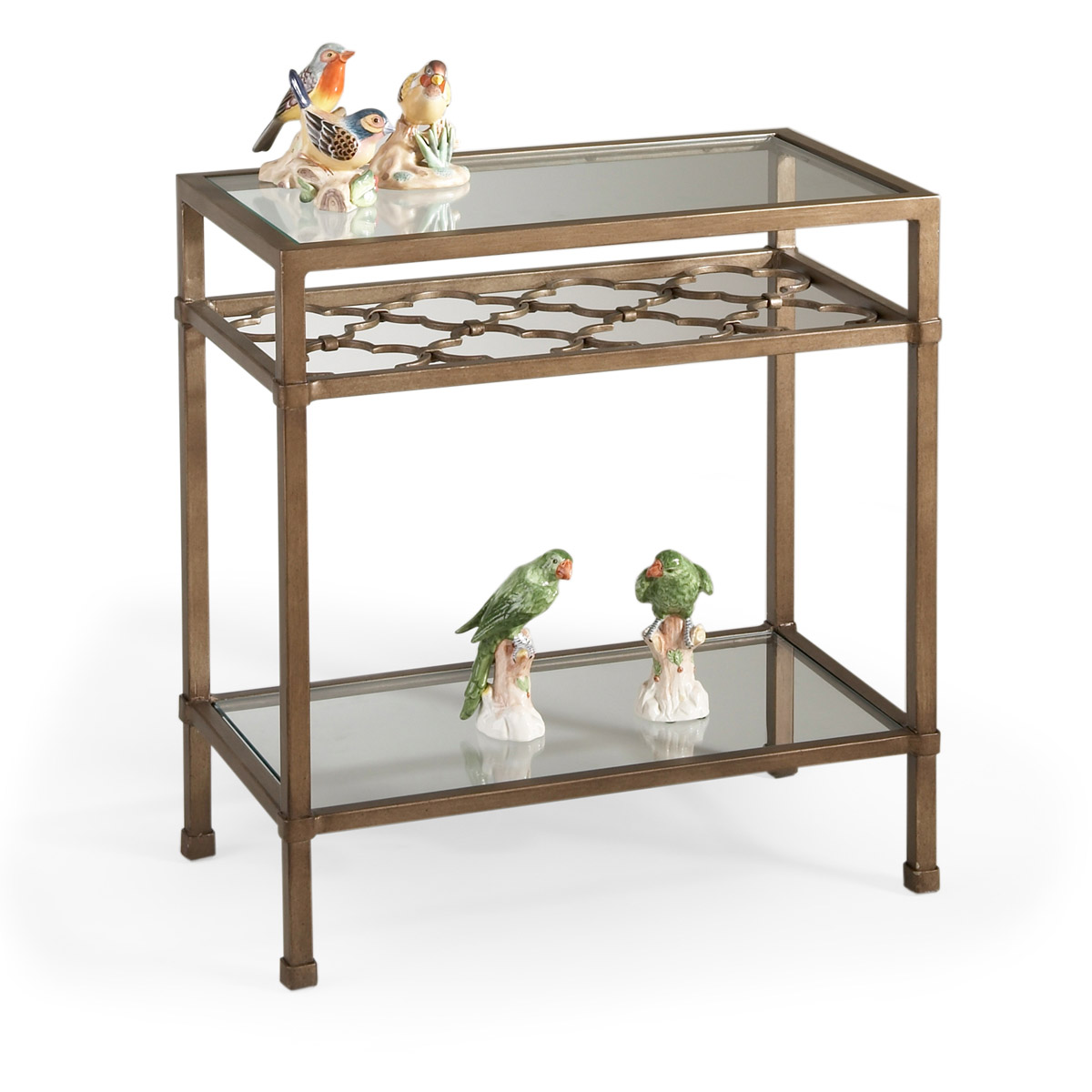 Chelsea House 380018 Chelsea House 23 X 22 inch Champagne/Clear Side Table