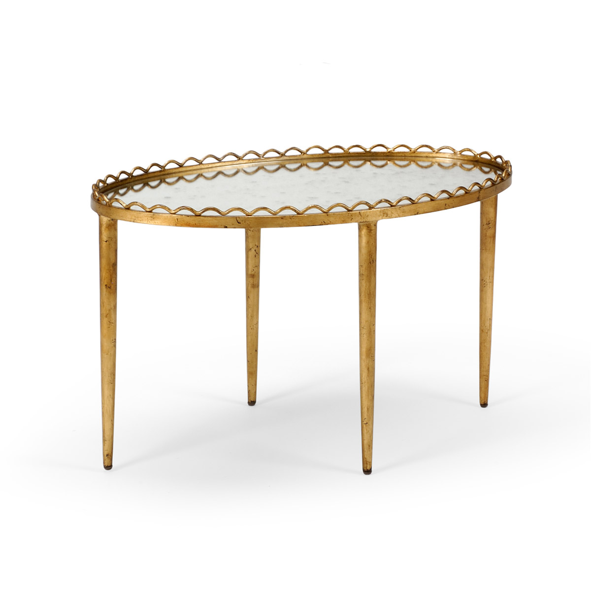 Chelsea House 381703 Chelsea House 30 X 18 inch Antique Gold Leaf/Antique Cocktail Table