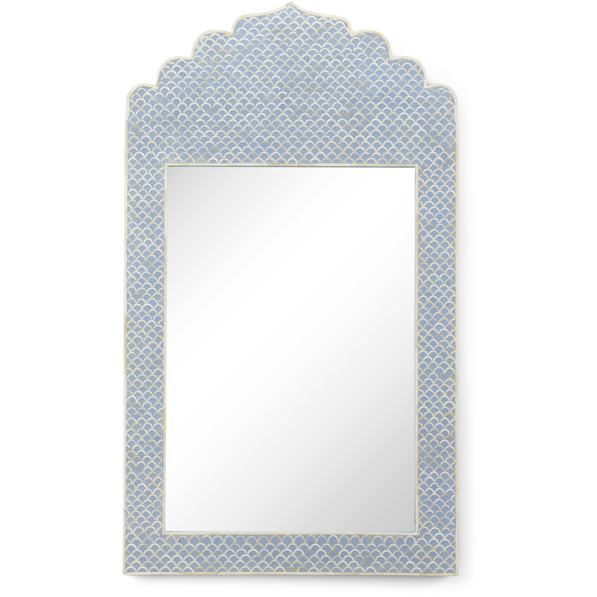 Crown Oversize Wall Mirror - Blue/Cream - Chelsea House | Dressing Mirror, Vanity Mirror - Functional, Aesthetic