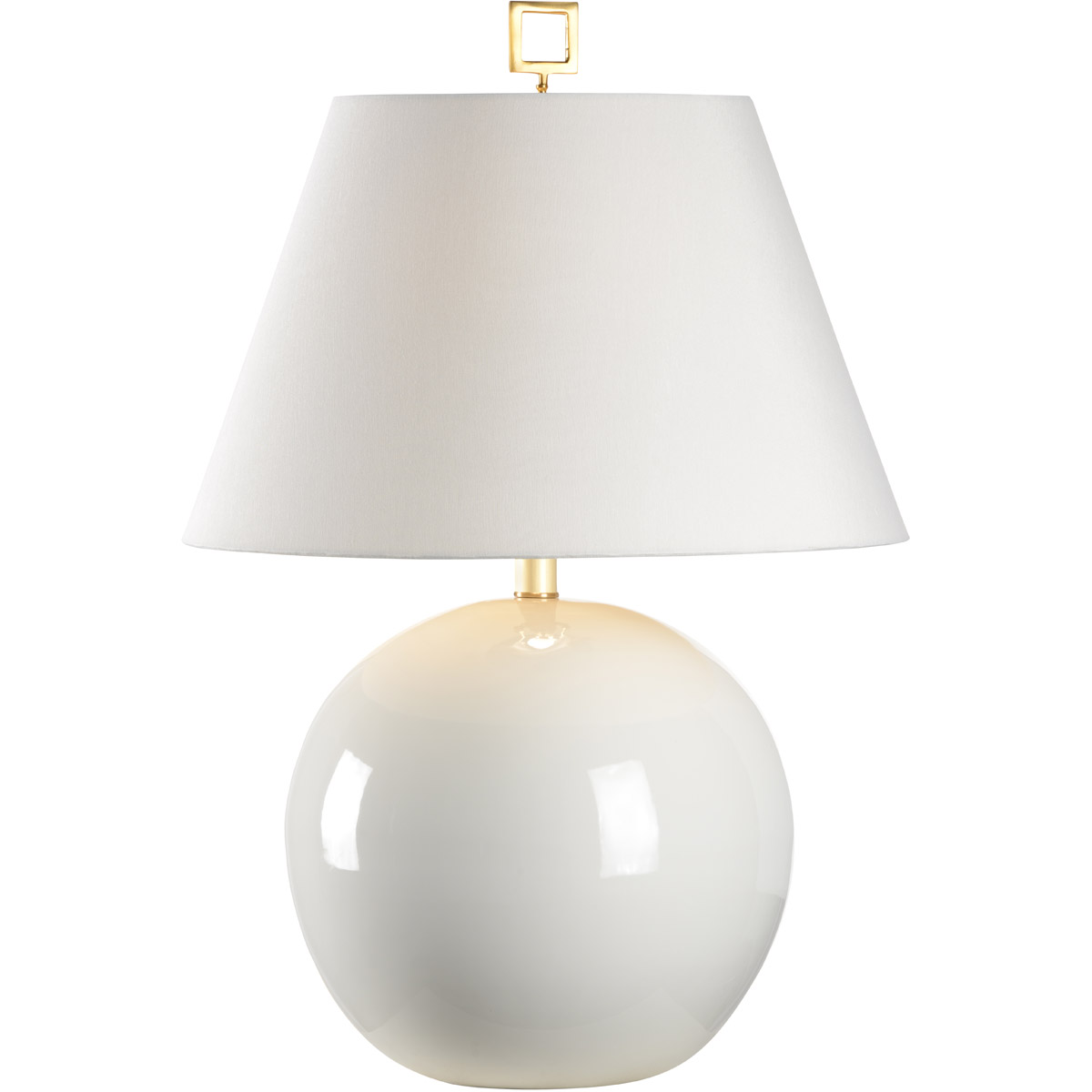 Chelsea House 69042 Chelsea House 31 inch 10000 watt White Glaze Table Lamp Portable Light
