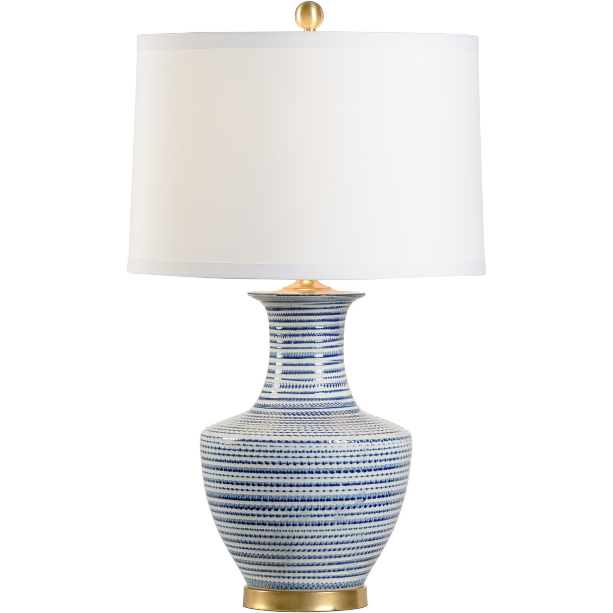 Chelsea House 70003 Chelsea House 31 inch 10000 watt BlueWhite GlazeAntique Table Lamp Portable Light