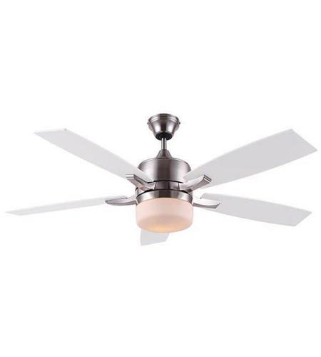 Canarm Cf52kor5bn Kori 52 Inch Brushed Nickel With Grey White Blades Indoor Ceiling Fan Dual Mount