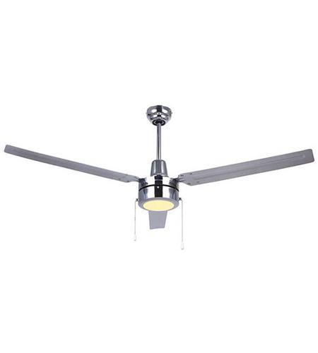 Signature 56 Inch Chrome Ceiling Fan Dual Mount