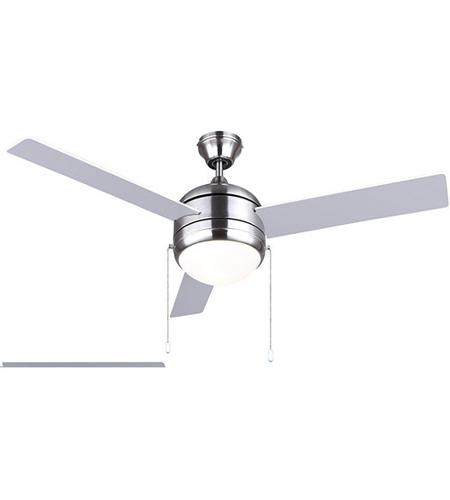 Calibre Iii 48 Inch Brushed Nickel With White Silver Blades Ceiling Fan
