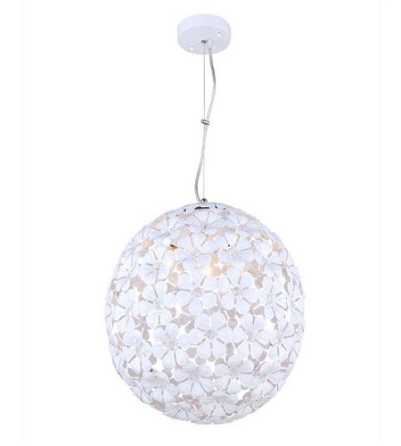 Canarm ICH277B03WH15 Madison 3 Light 15 inch White Chandelier Ceiling Light