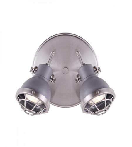 Canarm ICW447B02BNY10 Gunnar 2 Light 8 inch Brushed Nickel and Grey Ceiling/Wall Light Ceiling Light photo