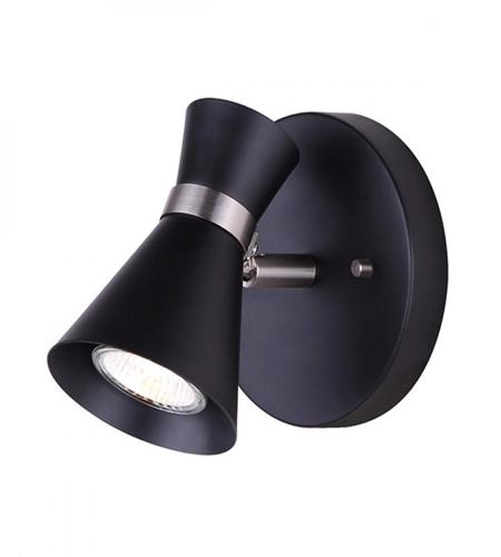 Canarm ICW668A01BKN10 Griffith 1 Light 5 inch Black and Brushed Nickel Ceiling/Wall Light Ceiling Light
