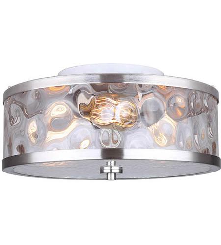 Canarm IFM677A15BN Madison 3 Light 16 inch Brushed Nickel Flush Mount Ceiling Light