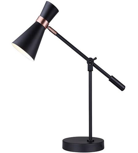 Canarm ITL668A22BKZ Griffith 24 inch 50 watt Black And Bronze Table Lamp Portable Light