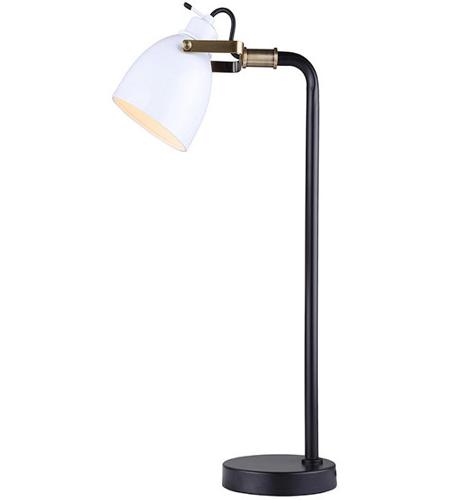 Canarm ITL680A25BGW Archie 25 inch 60 watt Black with Gold And White Table Lamp Portable Light