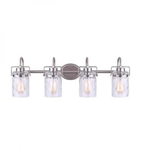 Canarm IVL707A04BN Madison 3 Light 35 inch Brushed Nickel Vanity Light Wall Light in 4 photo