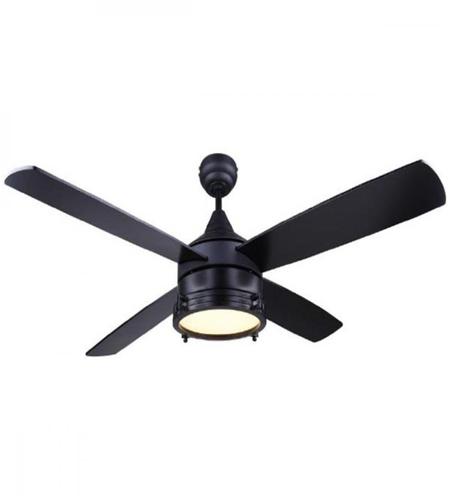 Simon 52 Inch Matte Black Indoor Ceiling Fan