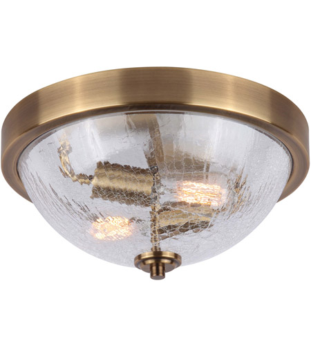 Canarm IFM1100A13GD Everly 2 Light 13 inch Gold Flush Mount Ceiling Light