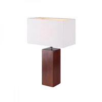 Canarm GRS180 Grove 15 inch 40 watt Wood Table lamp Portable Light thumb