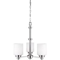 Canarm ICH625A03BN Crawford 3 Light 21 inch Brushed Nickel Chandelier Ceiling Light thumb
