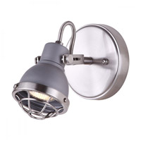 Canarm ICW447B01BNY10 Gunnar 1 Light 5 inch Brushed Nickel and Grey Ceiling/Wall Light Ceiling Light photo thumbnail