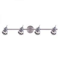 Canarm IT447B04BNY10 Gunnar 4 Light Brushed Nickel and Grey Track Ceiling Light photo thumbnail