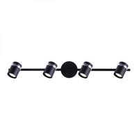 Canarm IT760A04BKC10 Adelaide 4 Light Matte Black and Chrome Track Ceiling Light thumb