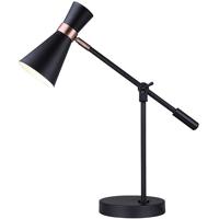 Canarm ITL668A22BKZ Griffith 24 inch 50 watt Black And Bronze Table Lamp Portable Light thumb