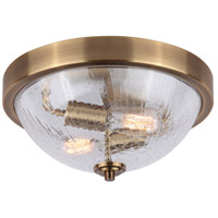 Canarm IFM1100A13GD Everly 2 Light 13 inch Gold Flush Mount Ceiling Light thumb