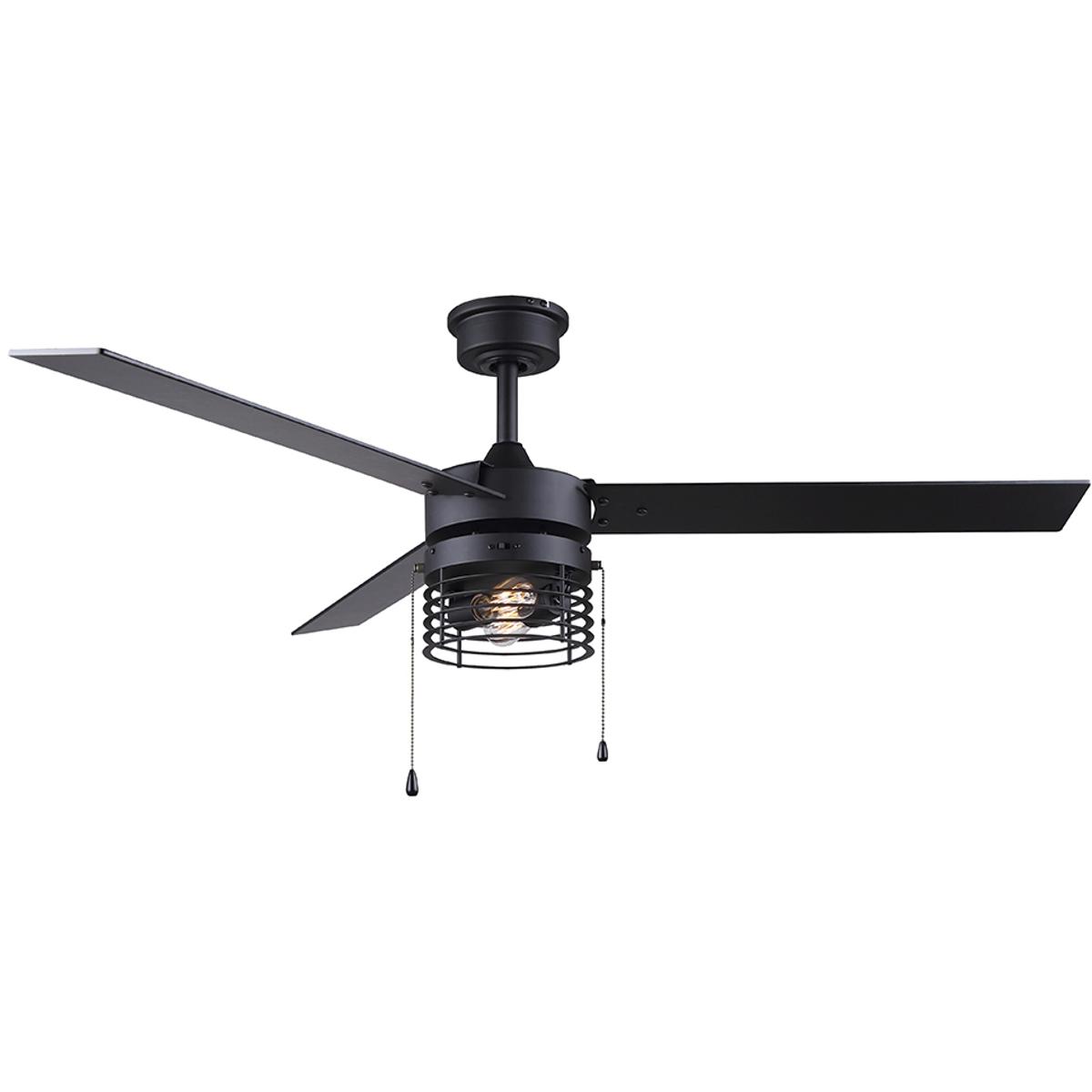 Canarm CF52ALD3BK Alder 52 inch Black Indoor Ceiling Fan