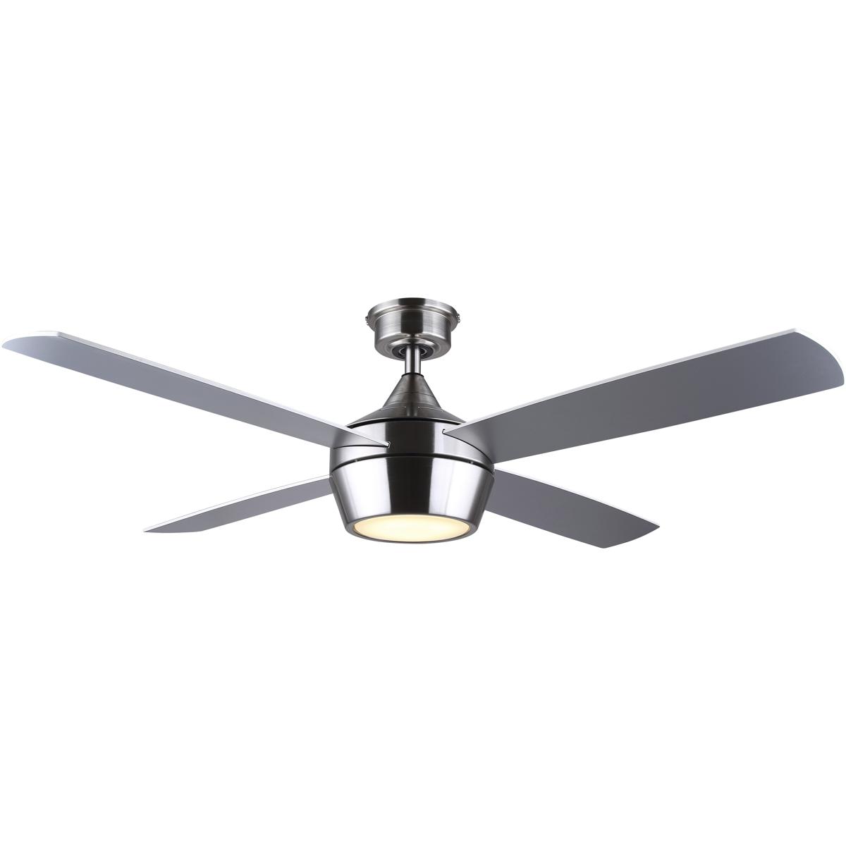 Canarm CF52JUD4BN Judson 52 inch Brushed Nickel with Grey and White Blades Ceiling Fan