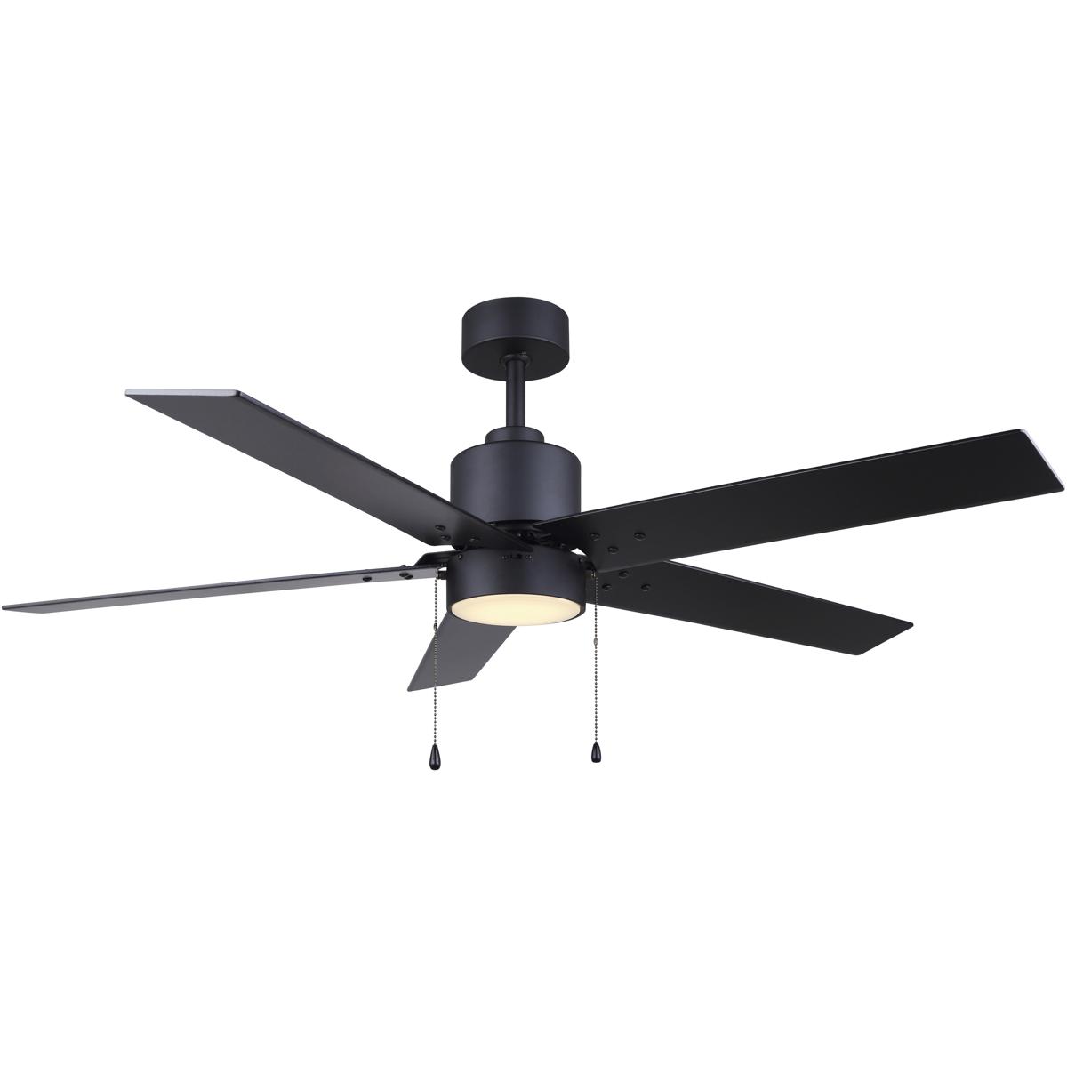 Canarm CF52ROM5BK-ES Castly 52 inch Matte Black with Black Blades Ceiling Fan