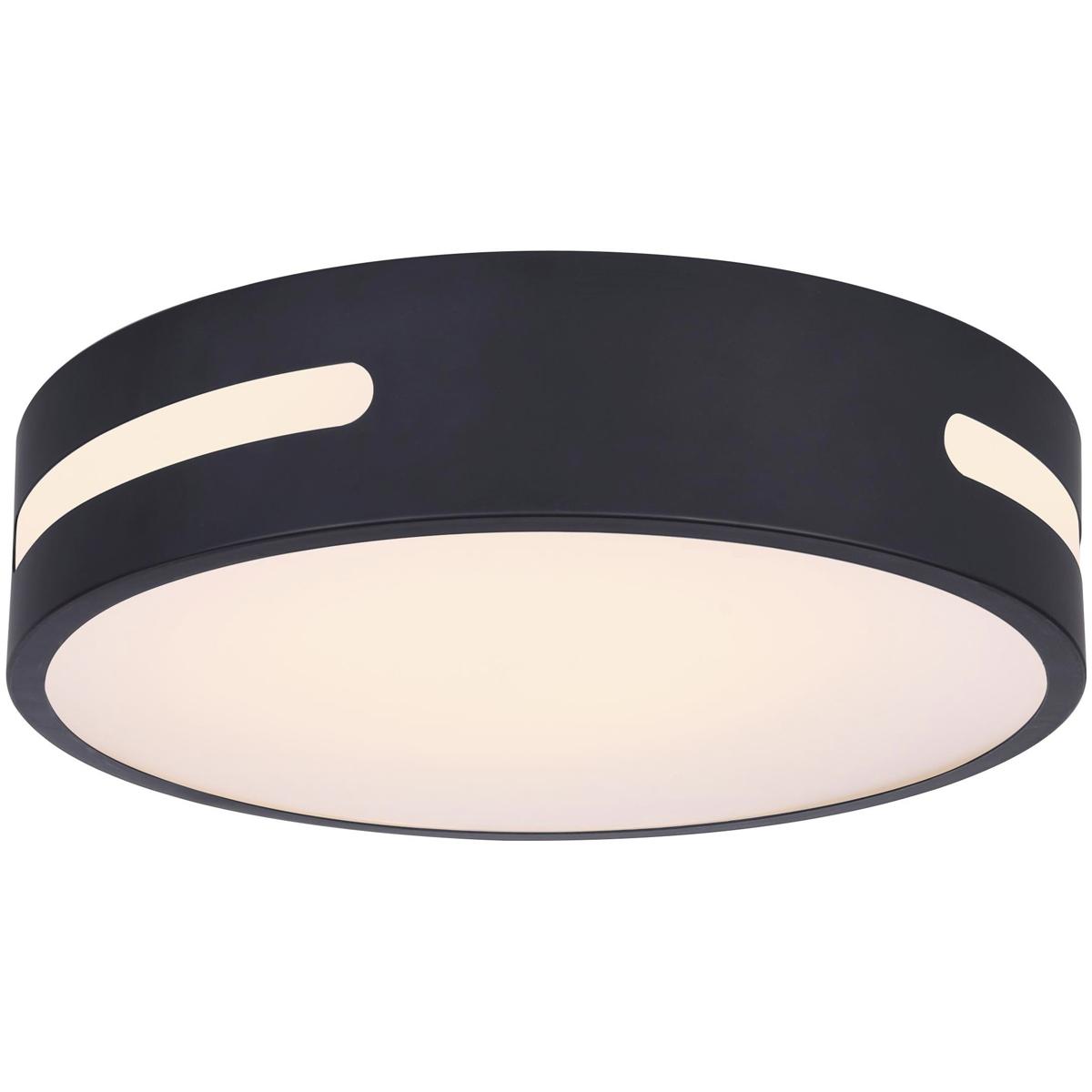 Canarm CL1913BK Niven LED 13 inch Black Flush Mount Ceiling Light