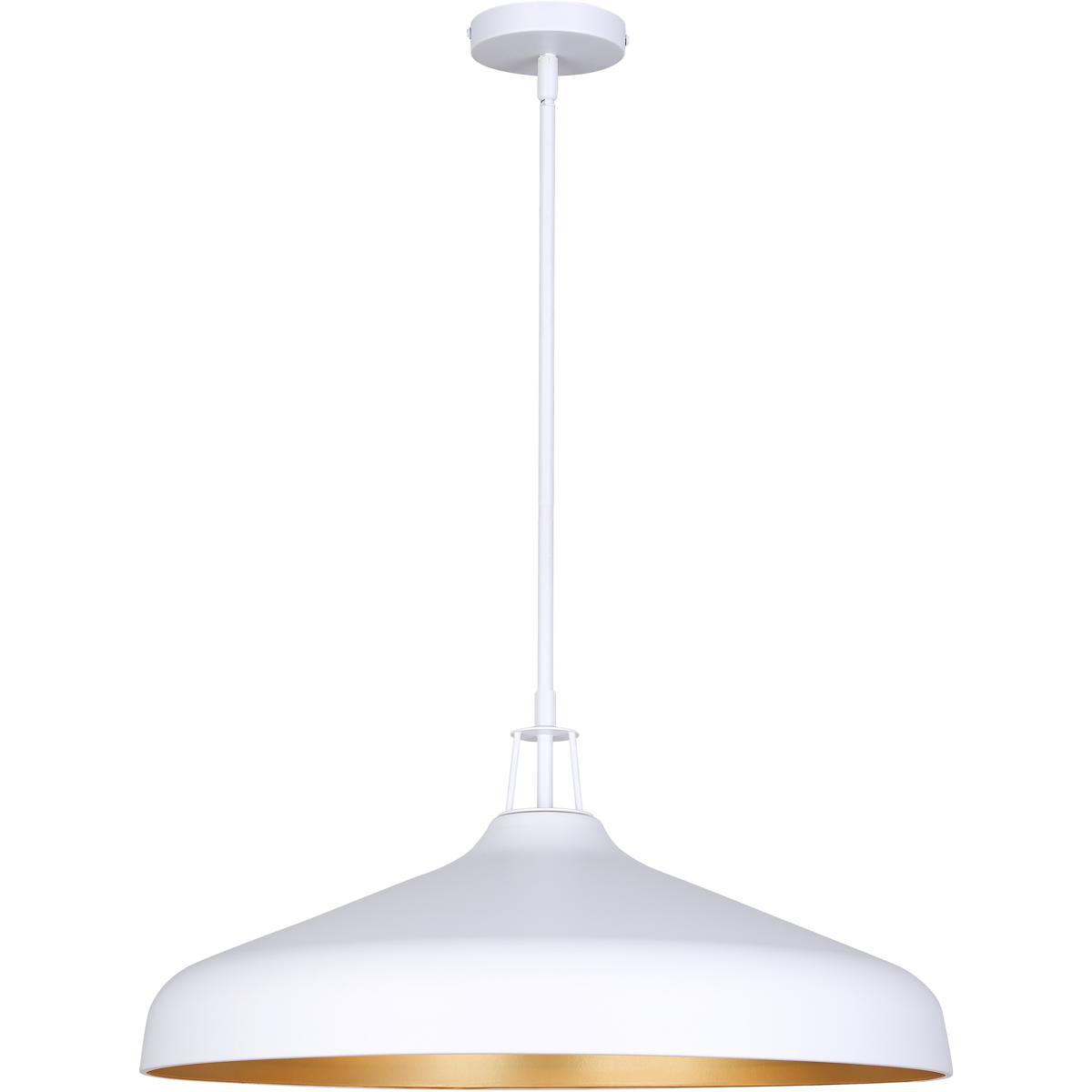 Canarm IPL1203A04WHG22 Holland 4 Light 22 inch Matte White and Gold Pendant Ceiling Light