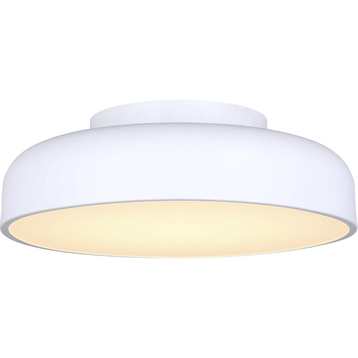 Canarm LFM281A14WH Zaria LED 13.88 inch White Flush Mount Ceiling Light